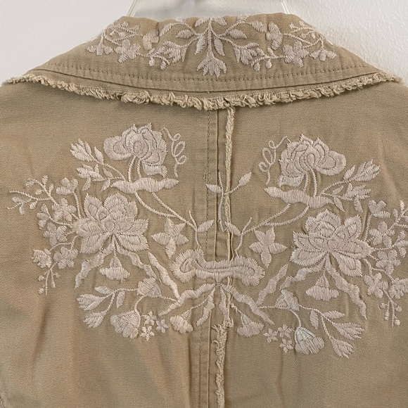 MISS ME Blazer Jacket Floral Embroidery Large - Picture 5 of 10